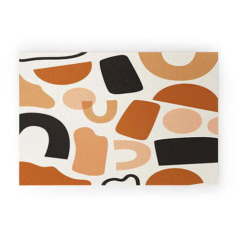 Nick Quintero Abstract Desert Shapes Welcome Mat