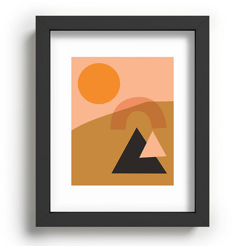 Nick Quintero Abstract Hiking Shapes Recessed Framing Rectangle