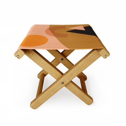 Nick Quintero Abstract Hiking Shapes Folding Stool