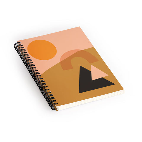 Nick Quintero Abstract Hiking Shapes Spiral Notebook