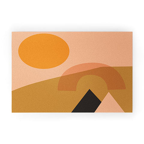 Nick Quintero Abstract Hiking Shapes Welcome Mat
