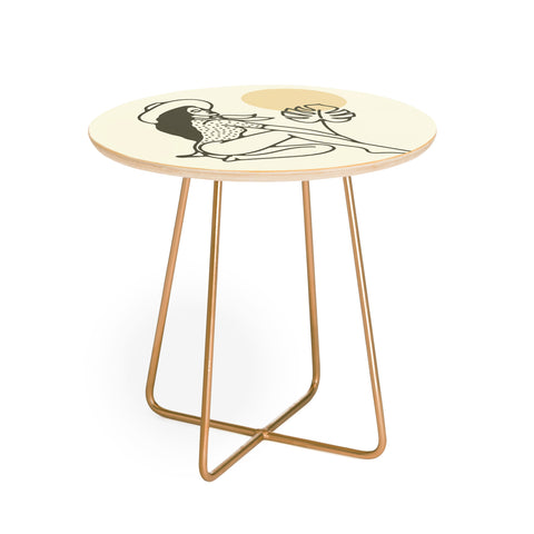Nick Quintero Cowgirl Palm Round Side Table