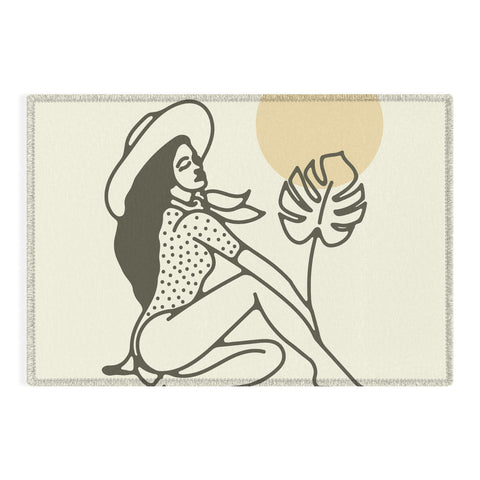 Nick Quintero Cowgirl Palm Outdoor Rug