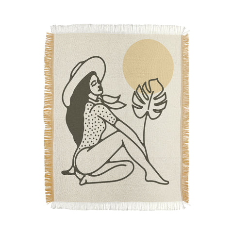 Nick Quintero Cowgirl Palm Throw Blanket