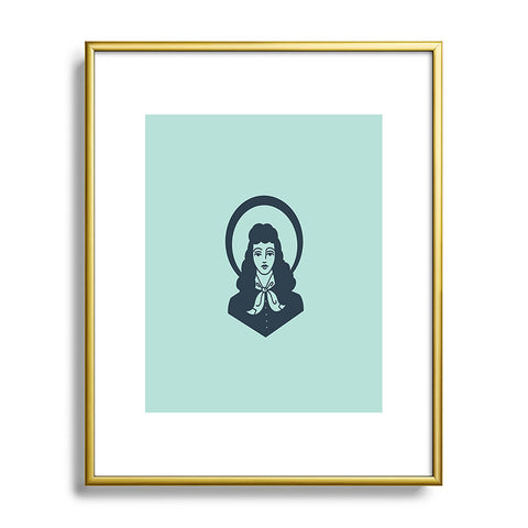 Nick Quintero Cowgirl Portrait Metal Framed Art Print