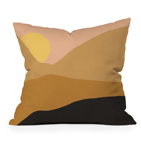 Nick Quintero Desert Depth Throw Pillow