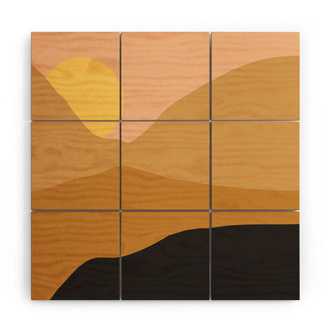 Nick Quintero Desert Depth Wood Wall Mural