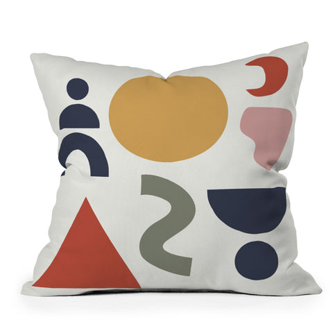 Nick Quintero Desert Map Throw Pillow