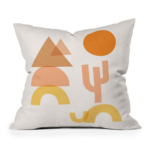 Nick Quintero Desert Shapes Throw Pillow