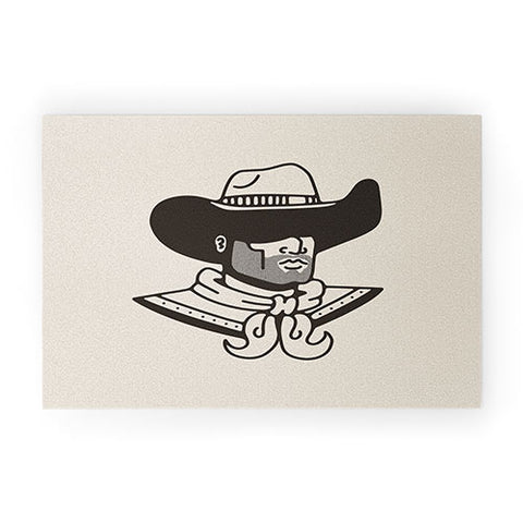 Nick Quintero Faceless Cowboy Welcome Mat
