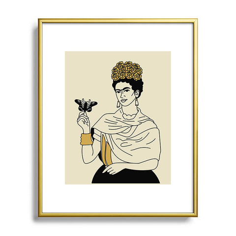 Nick Quintero Frida 1 Metal Framed Art Print