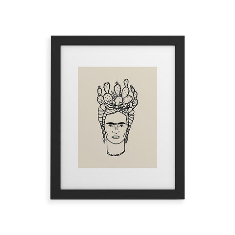 Nick Quintero Frida Cactus Framed Art Print