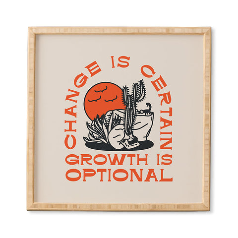 Nick Quintero Growth is Optional Framed Wall Art