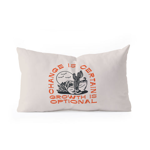 Nick Quintero Growth is Optional Oblong Throw Pillow