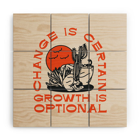 Nick Quintero Growth is Optional Wood Wall Mural