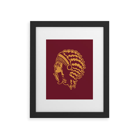 Nick Quintero Headdress Framed Art Print