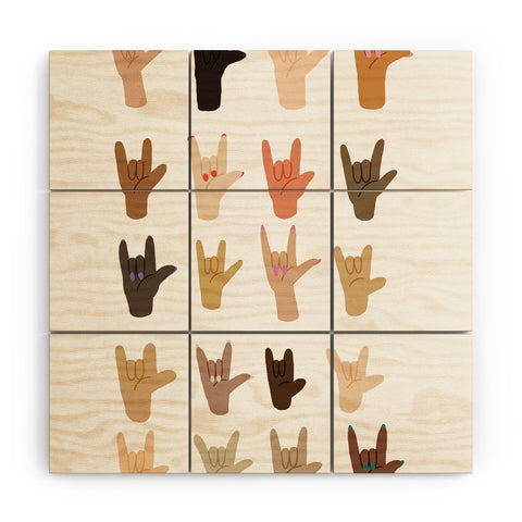 Nick Quintero I Love You I Wood Wall Mural