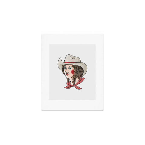 Nick Quintero Marker Cowgirl Art Print