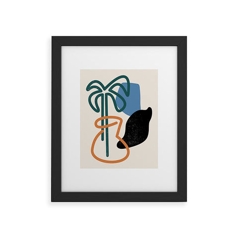 Nick Quintero Palm Tree Vase Framed Art Print