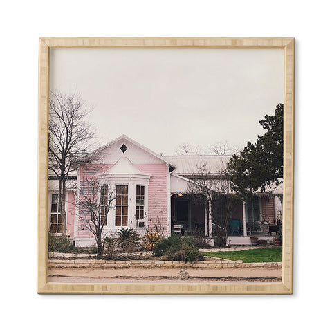 Nick Quintero Pink House Gruene TX Framed Wall Art