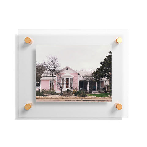 Nick Quintero Pink House Gruene TX Floating Acrylic Print