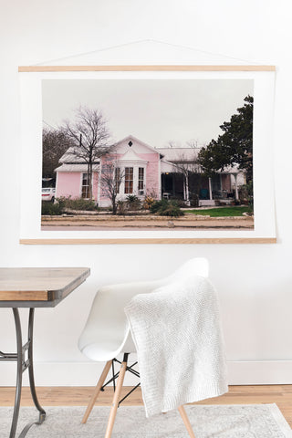 Nick Quintero Pink House Gruene TX Art Print And Hanger