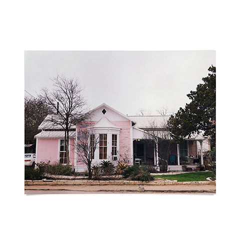 Nick Quintero Pink House Gruene TX Poster