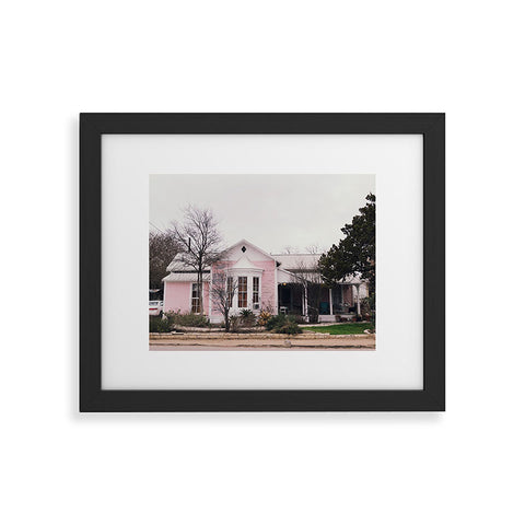 Nick Quintero Pink House Gruene TX Framed Art Print