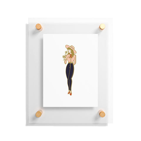 Nick Quintero Pretty Cowgirl Floating Acrylic Print