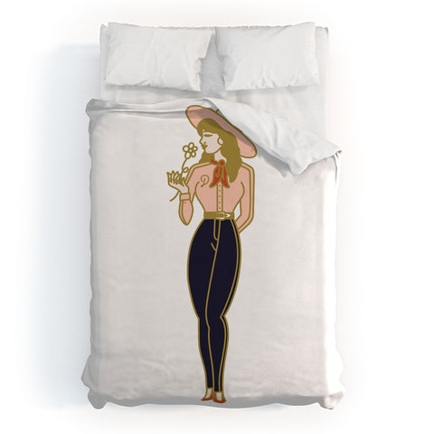 Nick Quintero Pretty Cowgirl Duvet Cover