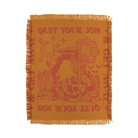 Nick Quintero Quit Your Job Throw Blanket