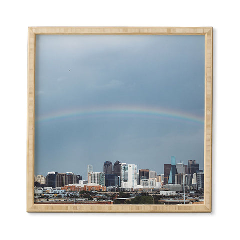 Nick Quintero Rainbow Over Dallas Framed Wall Art