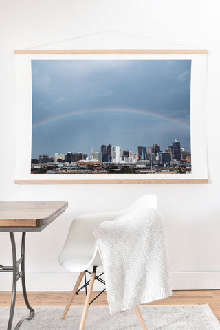 Nick Quintero Rainbow Over Dallas Art Print And Hanger