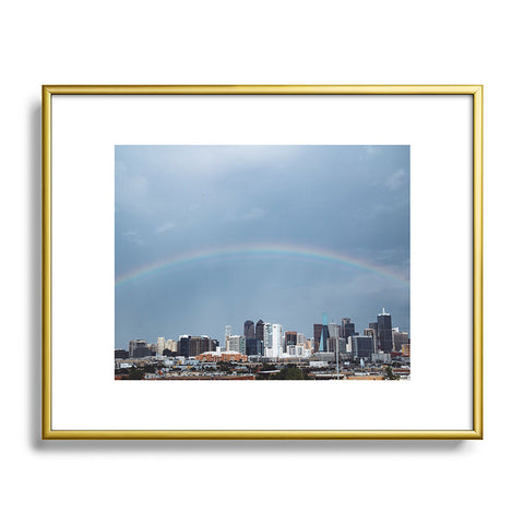 Nick Quintero Rainbow Over Dallas Metal Framed Art Print