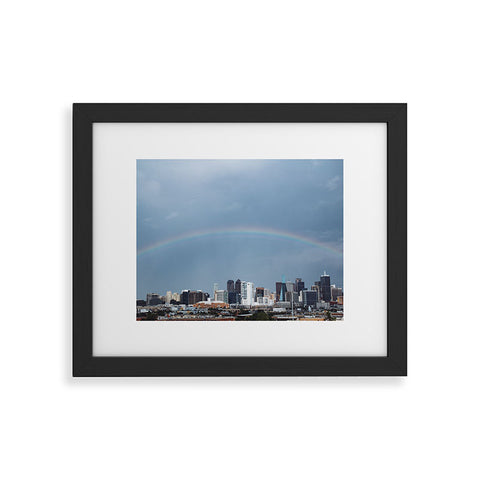 Nick Quintero Rainbow Over Dallas Framed Art Print