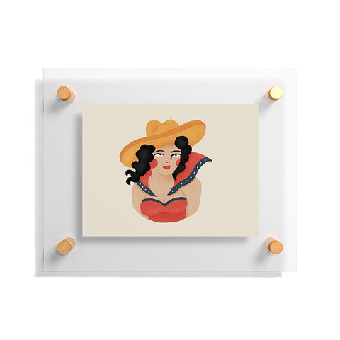 Nick Quintero Western Babe Floating Acrylic Print