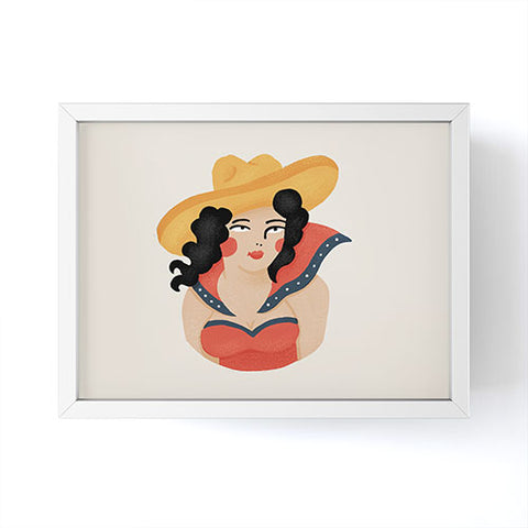 Nick Quintero Western Babe Framed Mini Art Print