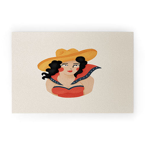 Nick Quintero Western Babe Welcome Mat