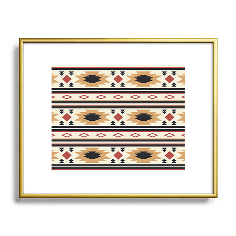 Nick Quintero Western Desert Pattern Metal Framed Art Print