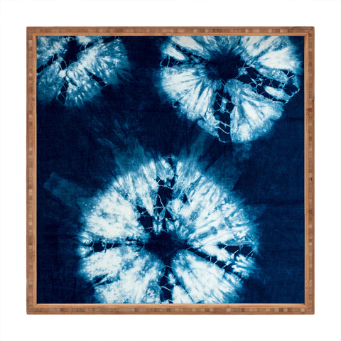 Nicole Van Ekeren indigo tie dye Square Tray