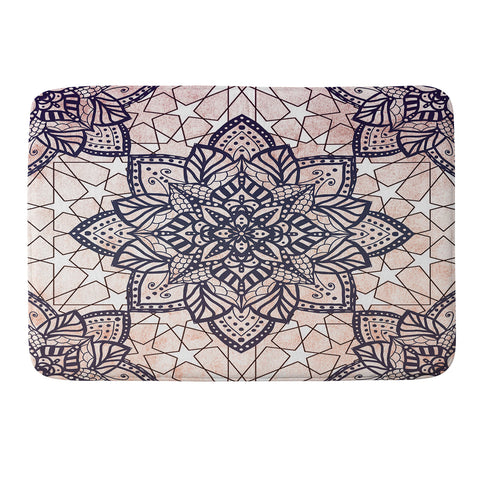 Nika BOHO MOSAIC MANDALA Memory Foam Bath Mat