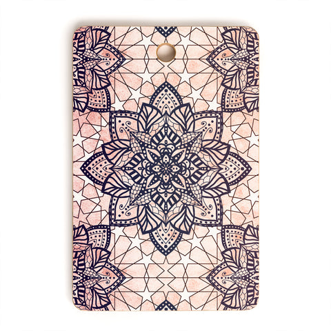 Nika BOHO MOSAIC MANDALA Cutting Board Rectangle