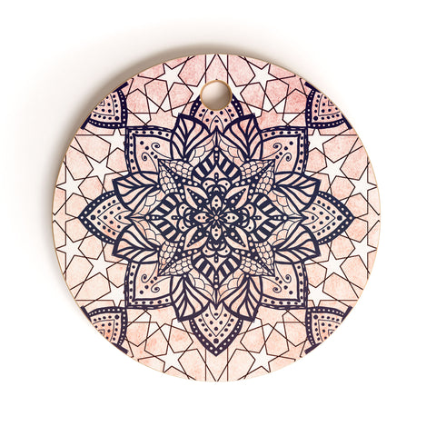 Nika BOHO MOSAIC MANDALA Cutting Board Round