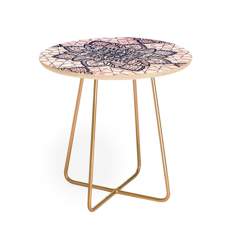 Nika BOHO MOSAIC MANDALA Round Side Table