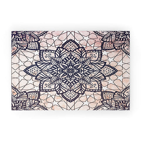 Nika BOHO MOSAIC MANDALA Welcome Mat