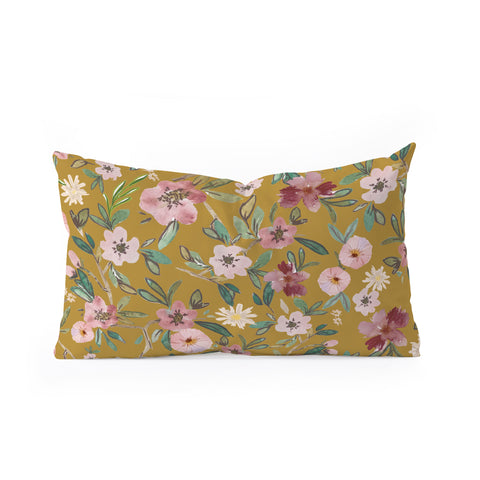 Nika COTTAGE FLORAL FIELD Oblong Throw Pillow