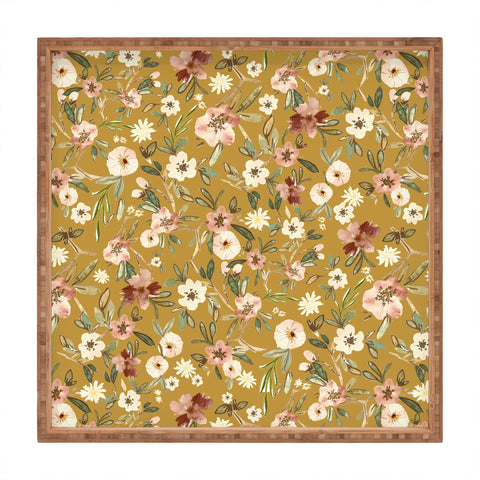Nika COTTAGE FLORAL FIELD Square Tray