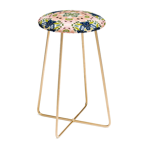 Nika FLORAL TILE Counter Stool
