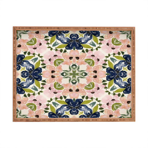 Nika FLORAL TILE Rectangular Tray