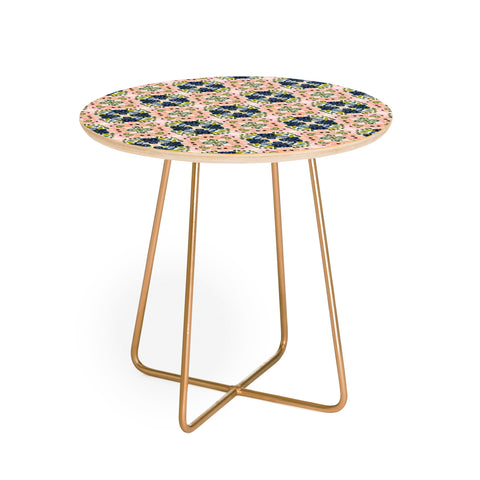 Nika FLORAL TILE Round Side Table